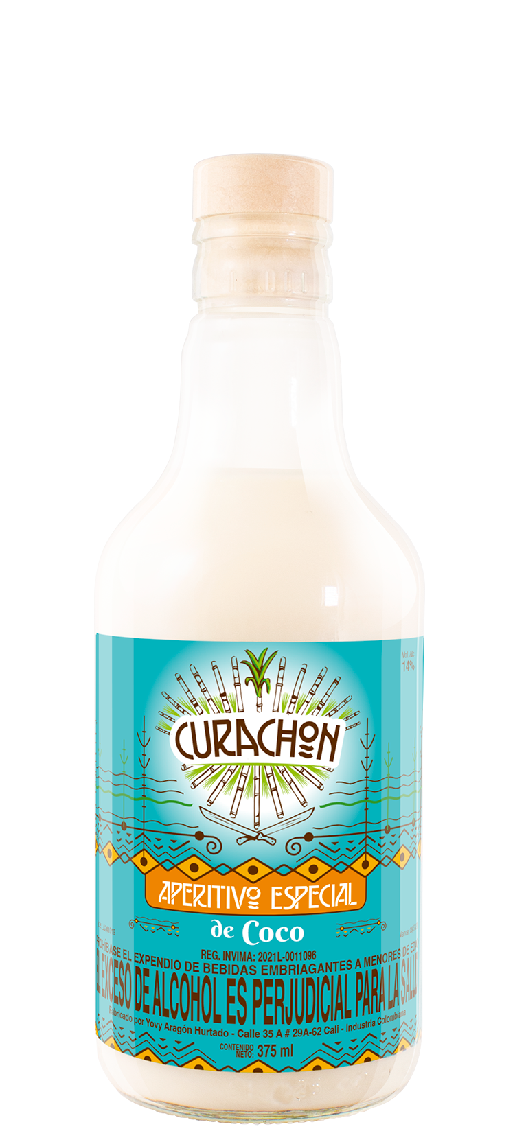 Aperitivo Especial de Coco Curachon 375 mL